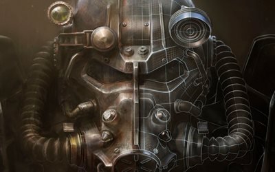 Fallout 4, Mask, cyborg warrior
