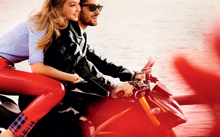 Zayn Malik, Gigi Hadid, motocicletas, las superestrellas de Hollywood