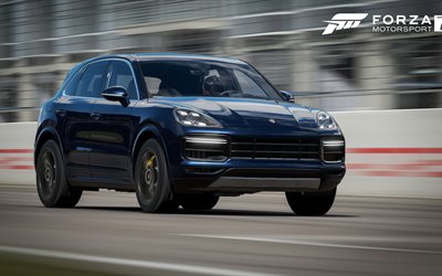 Forza Motorsport 7, Porsche Cayenne Turbo, deportivo suv, simulador de carreras, juegos nuevos