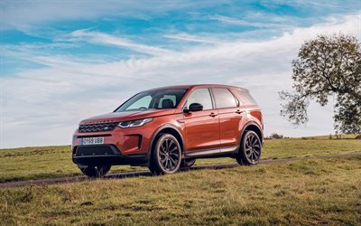 Land Rover Discovery Sport, 4k, offroad, 2019 bilar, L550, UK-spec, bil i floden, 2019 Land Rover Discovery Sport, Land Rover
