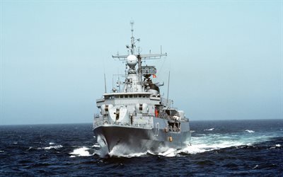 ARA Sarandi, D-13, destroyer, Argentine Navy, argentine warship, warships, Argentina, seascape
