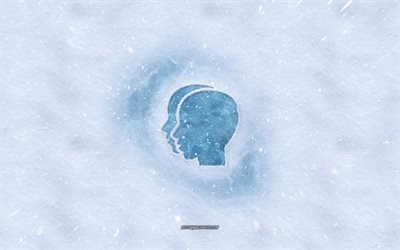 Gemini zodiac sign, winter concepts, snow texture, snow background, Gemini sign, winter art, Gemini
