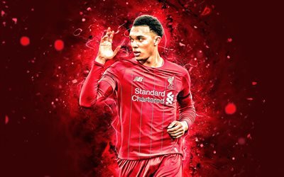 Download Wallpapers Trent Alexander Arnold 4k Goal English Footballers Liverpool Fc Neon Lights Trent John Alexander Arnold Soccer Lfc Defender Premier League Football Liverpool For Desktop Free Pictures For Desktop Free