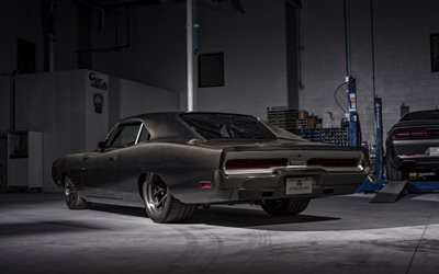 Dodge Charger, Speedkore, retro coupe, carbon body, retro american cars, tuning Charger, vintage cars, Dodge