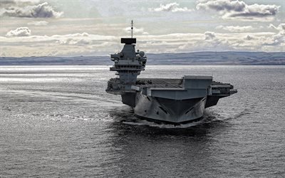 HMS Prince of Wales, Aircraft Carrier, R09, Great Britain, Royal Navy, Queen Elizabeth-class aircraft carrier, nuclear aircraft carrier