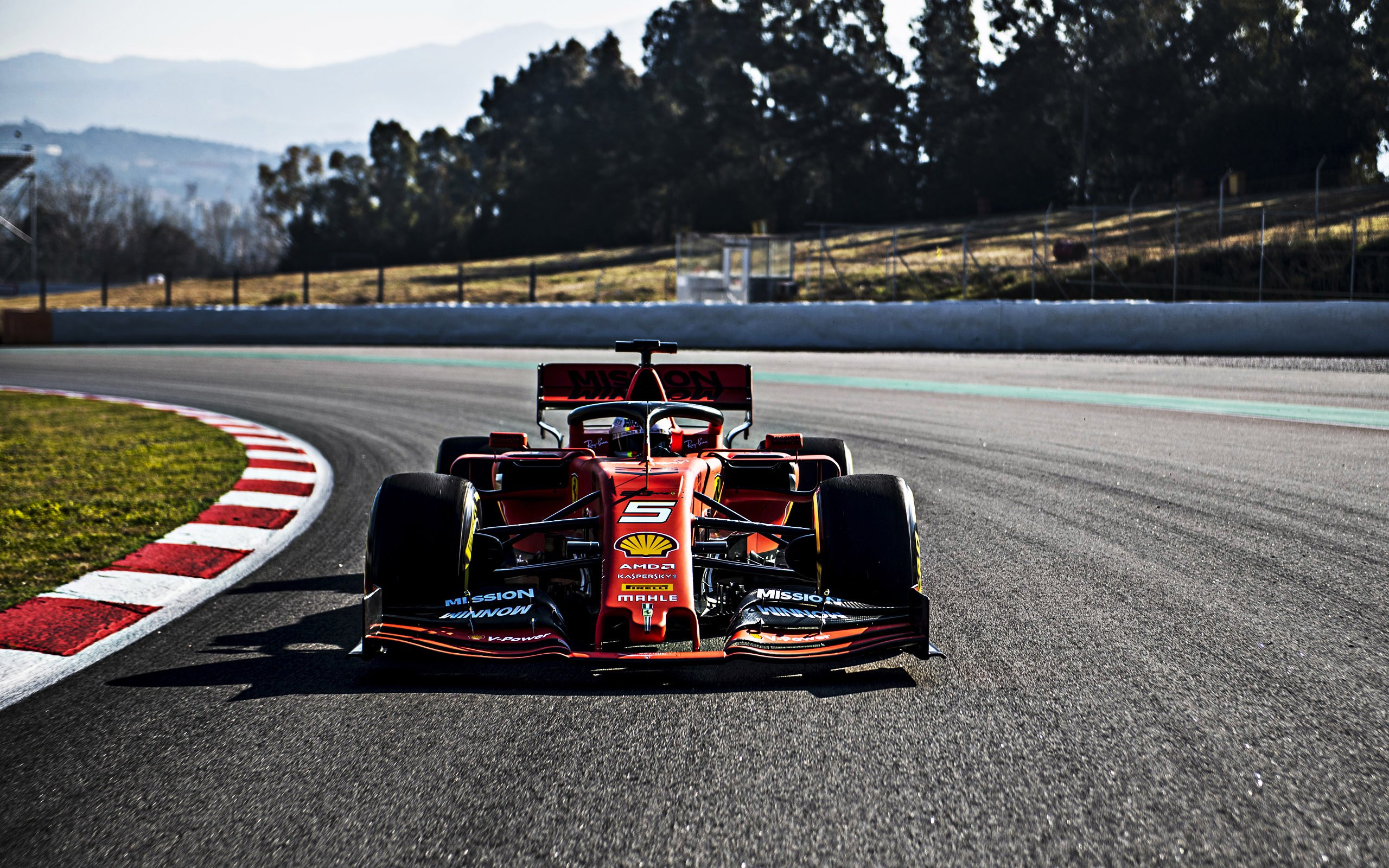 Ferrari SF90, 2019, F1 2019 season, racing track, SF90, new racing car, For...