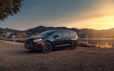 Chrysler Pacifica, 4k, minivans, 2020 coches, offroad, 2020 Chrysler Pacifica, coches americanos, Chrysler