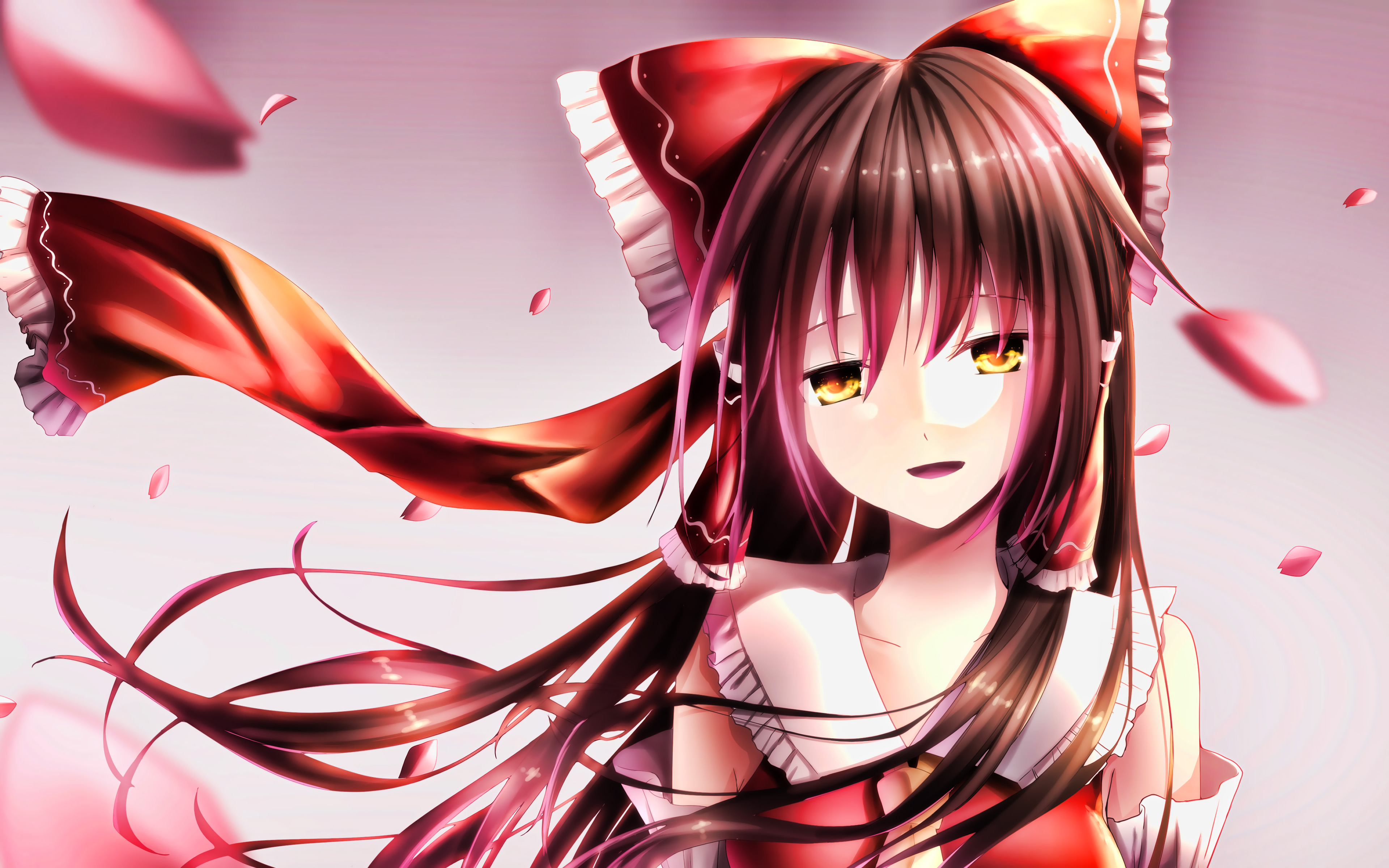 Download Wallpapers 4k Reimu Hakurei Portrait Touhou Manga Protagonist Touhou Project Artwork Touhou Characters Reimu Hakurei Touhou Hakurei Reimu For Desktop With Resolution 3840x2400 High Quality Hd Pictures Wallpapers