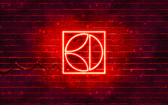 Electroluxin punainen logo, 4k, punaiset neonvalot, luova, punainen abstrakti tausta, Electrolux-logo, tuotemerkit, Electrolux