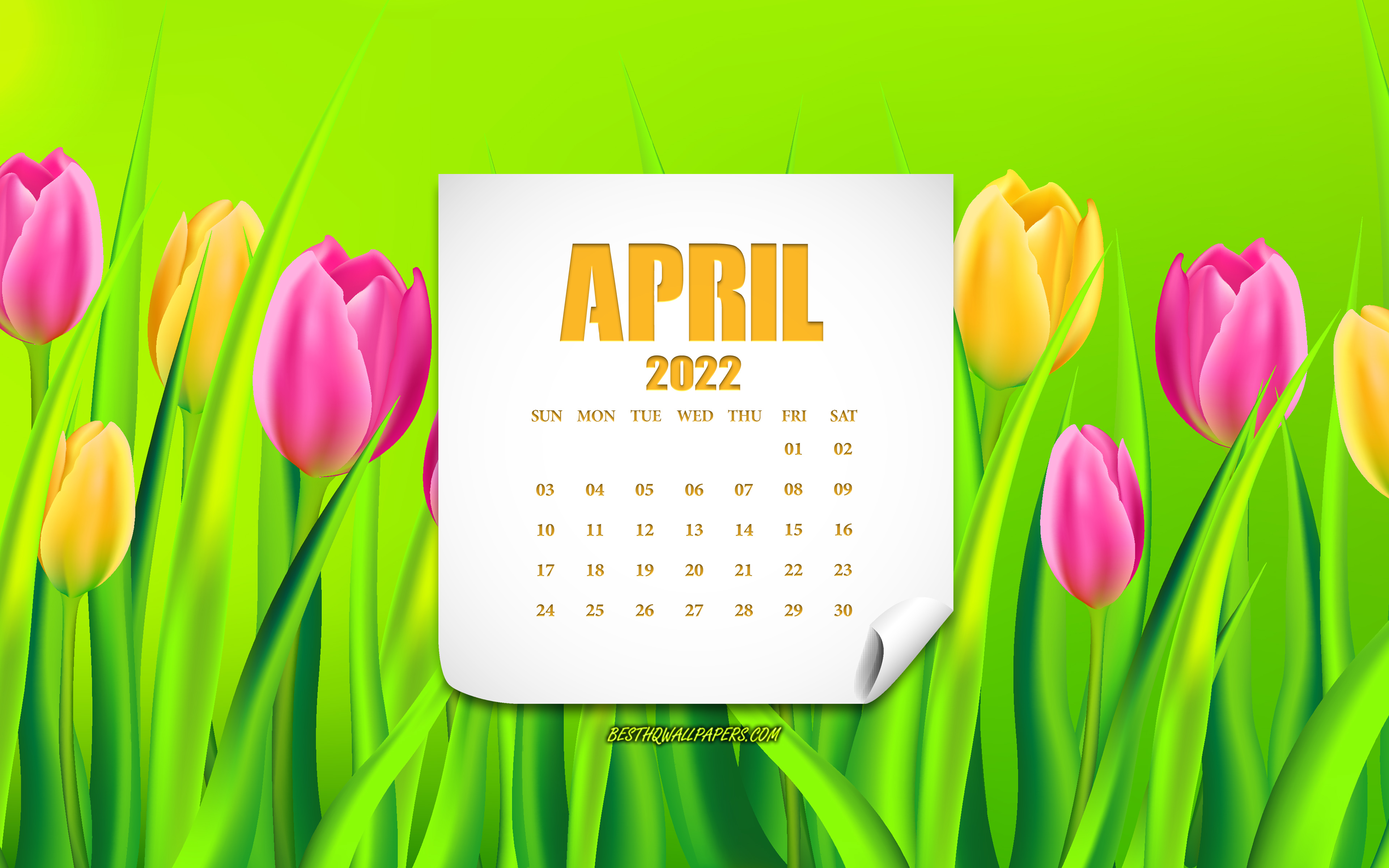 April 2019 Free Desktop CalendarWallpaper from Marmalead