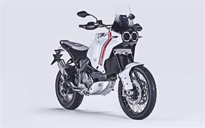 Ducati DesertX, 4k, studio, 2022 bikes, superbikes, 2022 Ducati DesertX, italian motorcycles, Ducati