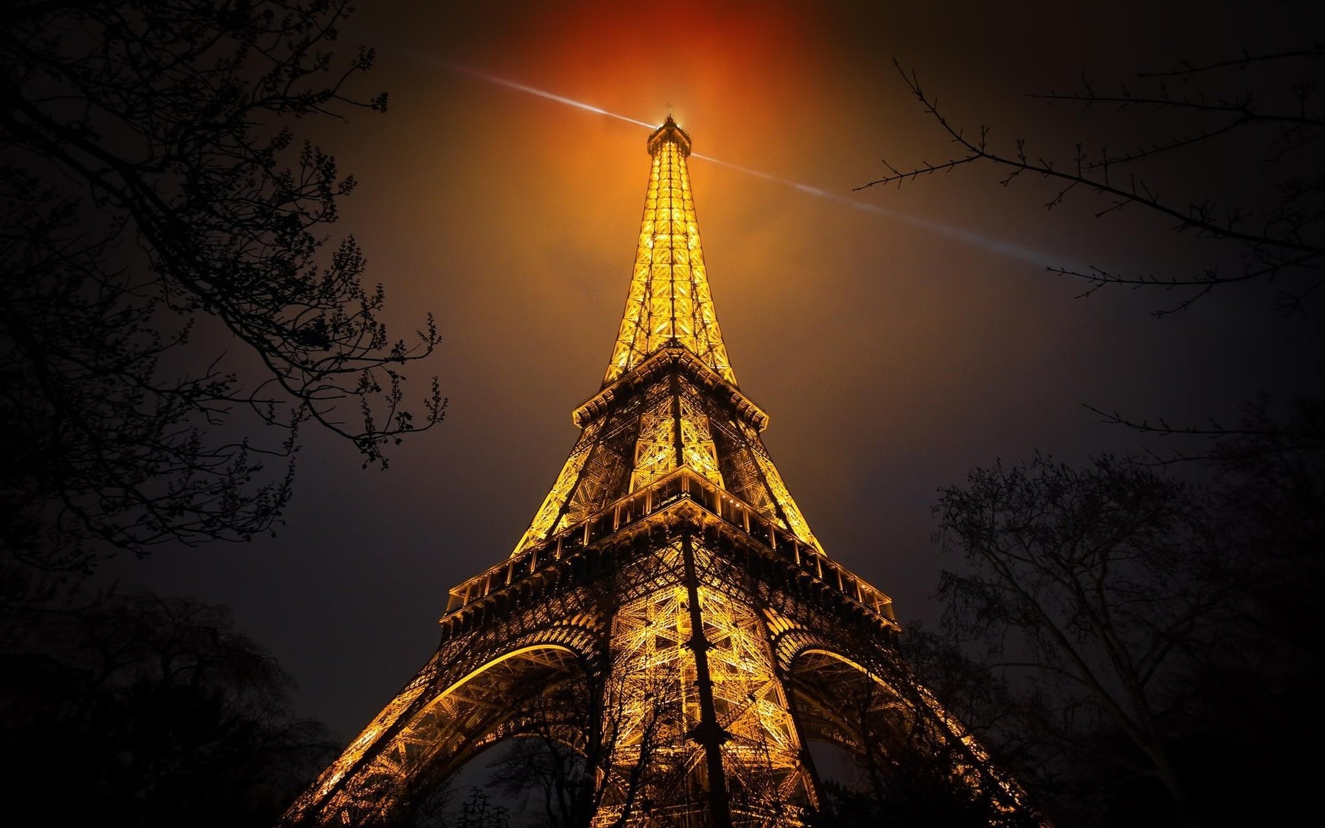 Paris, Eiffel Tower, night, french landmarks, France, Europe.