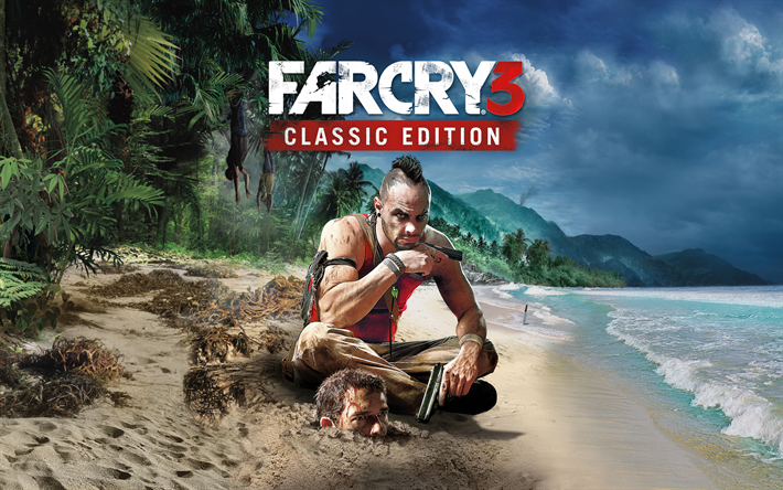 Far Cry 3 النسخة الكلاسيكية, 4k, 2018 الألعاب, ملصق, Far Cry 3