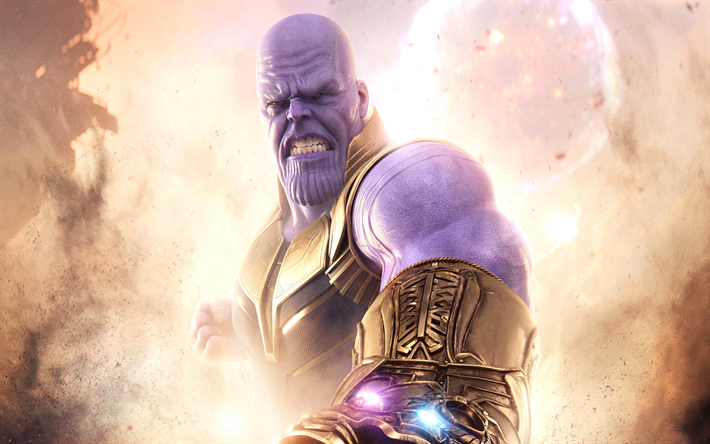 Thanos, 2018 filme, super-her&#243;is, Vingadores Infinito Guerra