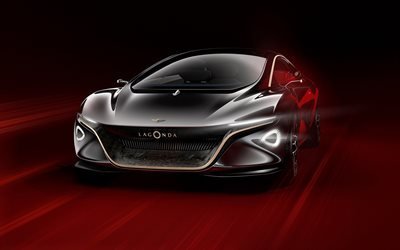 Aston Martin, Lagonda Vision Concept, 2018, 4k, exterior, front view, luxury sedan, British cars