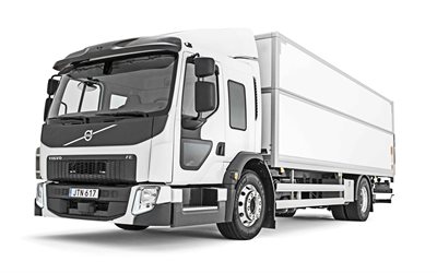 volvo fe, 2019, new truck, cargo truck, cargo-transport-konzepte, lieferung, neuen wei&#223;en volvo fe, schwedische lkw, volvo