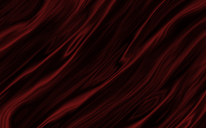 rojo olas de fondo, las olas textura, creatividad fondo rojo oscuro, las olas, la textura ondulada roja, roja textura en relieve