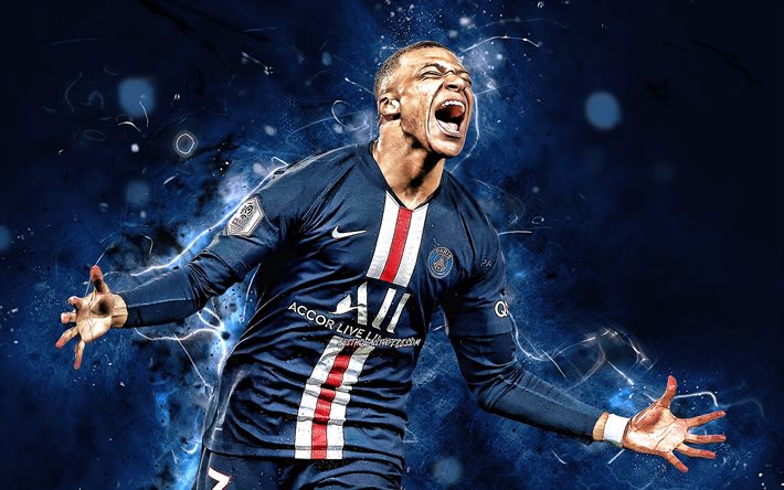 Download Wallpapers Kylian Mbappe Goal 2020 Psg French