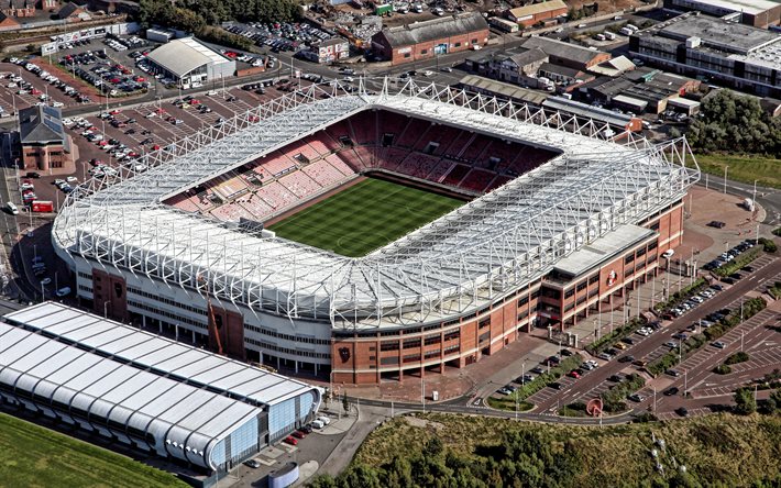 Stadium of Light, Sunderland, Englanti, Sunderland AFC stadionin, Englannin football stadium, Premier League, jalkapallo