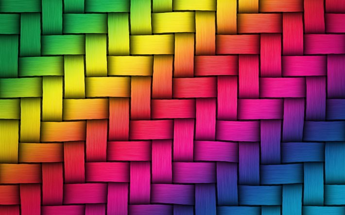 abstract weben textur, kreativ, regenbogen-flechtwerk hintergrund, flechtwerk, regenbogen hintergr&#252;nde, makro, flechtwerk texturen, bunte hintergr&#252;nde, texturen weben
