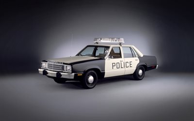 Ford LTD, police cars, retro cars, american cars, studio, Ford