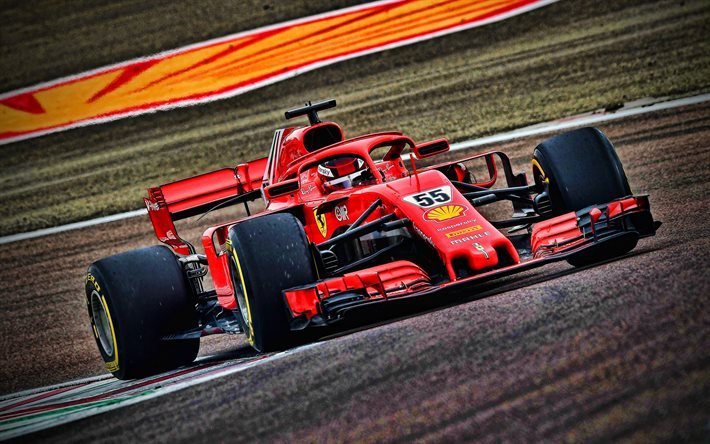 Ferrari SF21, 4k, Carlos Sainz, 2021 F1 cars, Formula 1, Ferrari SF21 on track, Scuderia Ferrari, new SF21, F1, Ferrari 2021, F1 cars, Ferrari