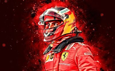 Download wallpapers Carlos-Sainz, 4k, 2021, Scuderia Ferrari, spanish ...