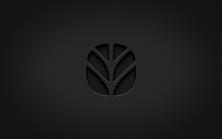 شعار الكربون نيو هولاند, 4k, فن الجرونج, خلفية الكربون, خلاق, new holland الشعار الأسود, العلامات التجارية, شعار new holland, هولندا الجديدة