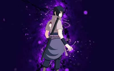 Rinnegan Sasuke Uchiha, 4k, violet neon lights, Fortnite Battle Royale, Fortnite characters, Rinnegan Sasuke Uchiha Skin, Fortnite, Rinnegan Sasuke Uchiha Fortnite