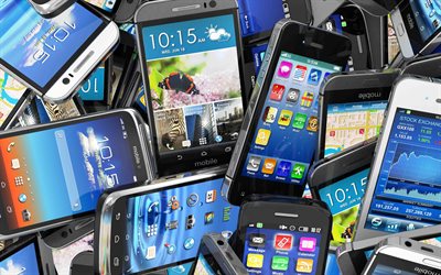 smartphones, 4k, mobile phones, modern communication, phones