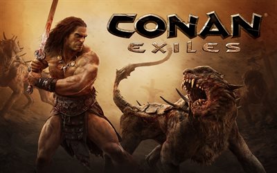 Conan Exilados, 4k, 2018 jogos, cartaz, A&#231;&#227;o-aventura