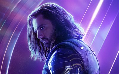 Bucky Barnes, 2018 movie, superheroes, Avengers Infinity War, Sebastian Stan