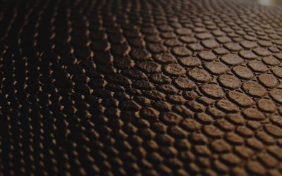 4k, en cuir brun texture, macro, de cuir, de textures, de brun, de milieux, de motifs, de macro, cuir