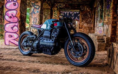 BMW K100 Cafe Racer, HDR, 2020 coches, moto gp, superbikes, 2020 BMW K100 Cafe Racer, alem&#225;n motocicletas, BMW