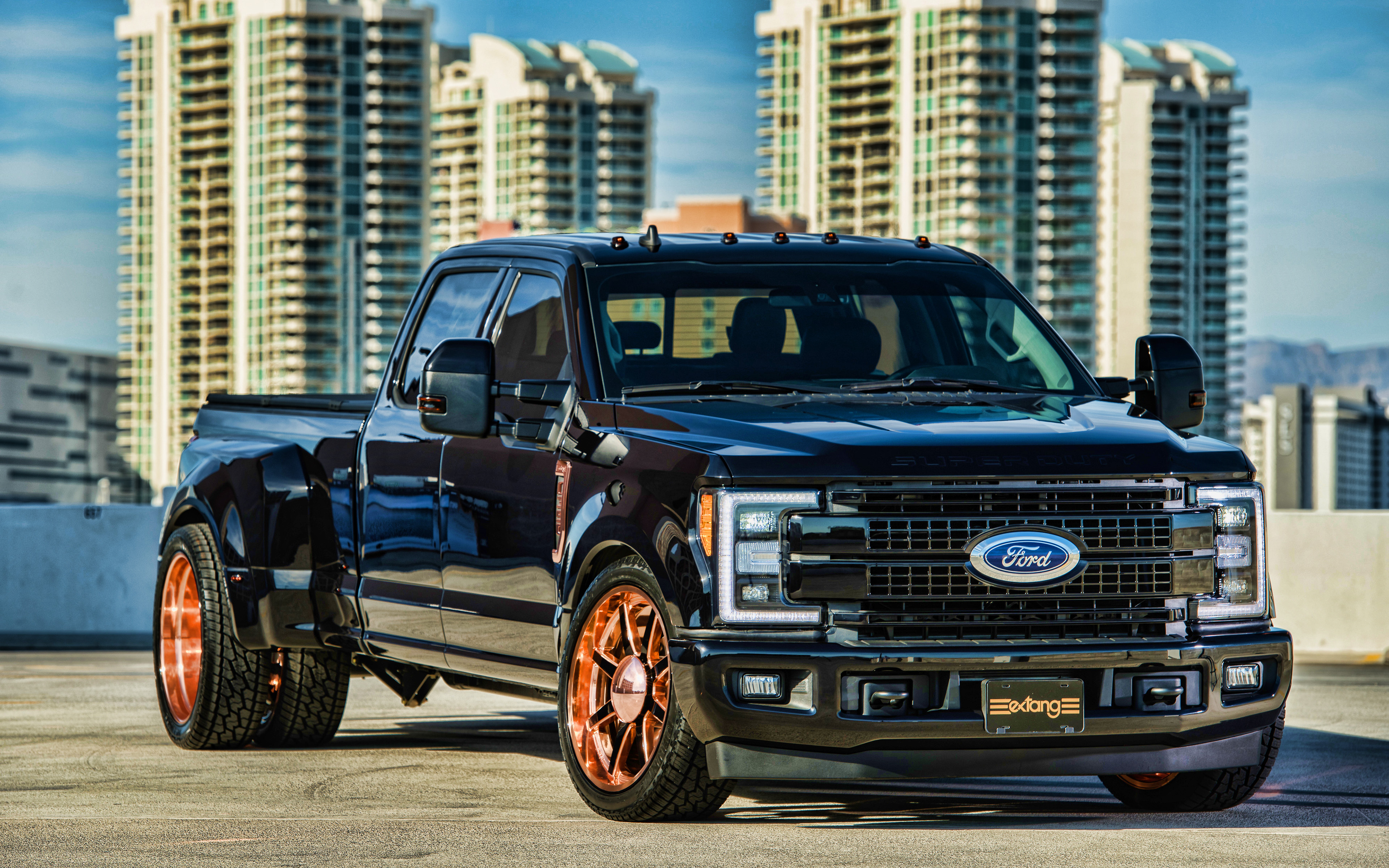 Download wallpapers Ford F-350 Super Duty, 4k, SUVs, 2020 cars, tuning