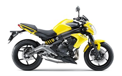 Kawasaki ER-6n, 4k, side view, 2016 bikes, superbikes, 2016 Kawasaki ER-6n, japanese motorcycles, Kawasaki