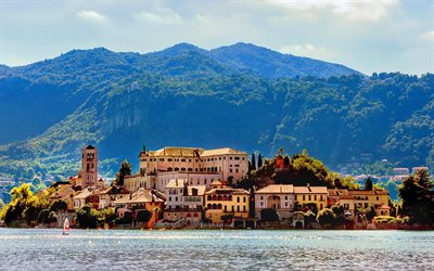 Orta San Giulio, Orta Lake, italian cities, summer, Novara, Lago Orta, Italy, Europe