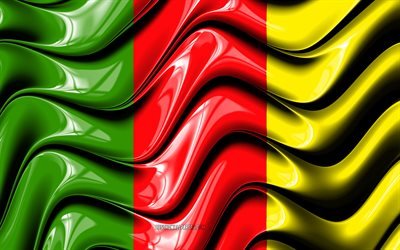 Carlow flag, 4k, Counties of Ireland, administrative districts, Flag of Carlow, 3D art, Carlow, irish counties, Carlow 3D flag, Ireland, United Kingdom, Europe
