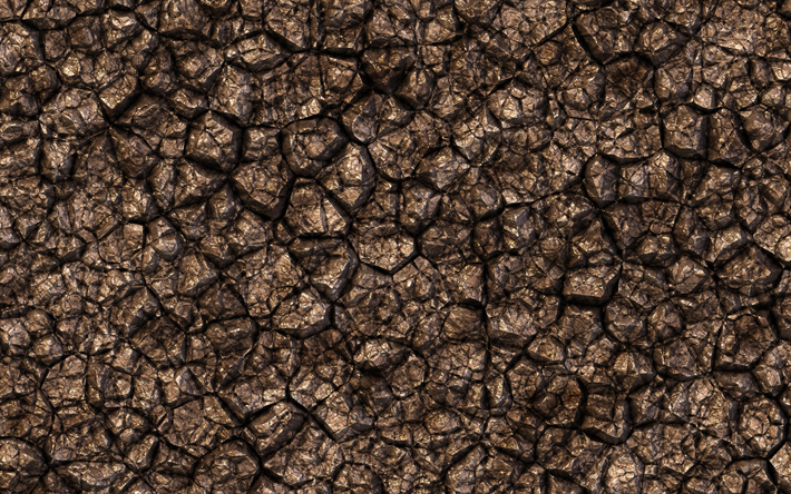 craquel&#233;e texture des sols, rez de fond brun, sec, sol, des concepts, des textures naturelles