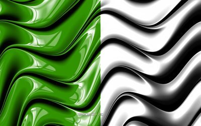 fermanagh flagge, 4k, irlands, landkreise, flagge, fermanagh, 3d-kunst, irischen grafschaften fermanagh 3d-flagge, irland, vereinigtes k&#246;nigreich, europa