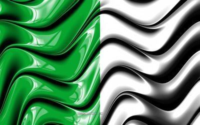 Limerick flag, 4k, Counties of Ireland, administrative districts, Flag of Limerick, 3D art, Limerick, irish counties, Limerick 3D flag, Ireland, United Kingdom, Europe