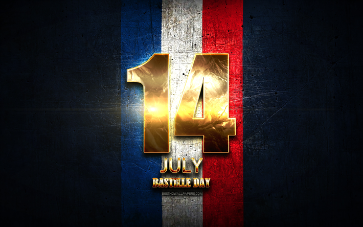 Bastille Day, 14 hein&#228;kuuta, kultainen merkkej&#228;, ranskan kansalliset juhlap&#228;iv&#228;t, Ranskan Kansallisp&#228;iv&#228;n&#228;, Ranska, Euroopassa