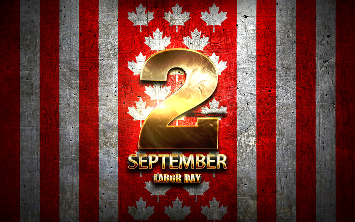 Labor Day, 2 syyskuuta, kanadan kansallisia vapaap&#228;ivi&#228;, kultainen merkkej&#228;, Kanada, Pohjois-Amerikassa