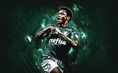 Luiz Adriano, Palmeiras, Brazilian footballer, portrait, green stone background, football, Serie A, Brazil, Sociedade Esportiva Palmeiras