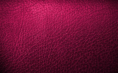 en cuir rose de fond, 4k, de cuir, de motifs, de textures de cuir, en cuir rose de la texture, de rose, de milieux, de la macro, du cuir