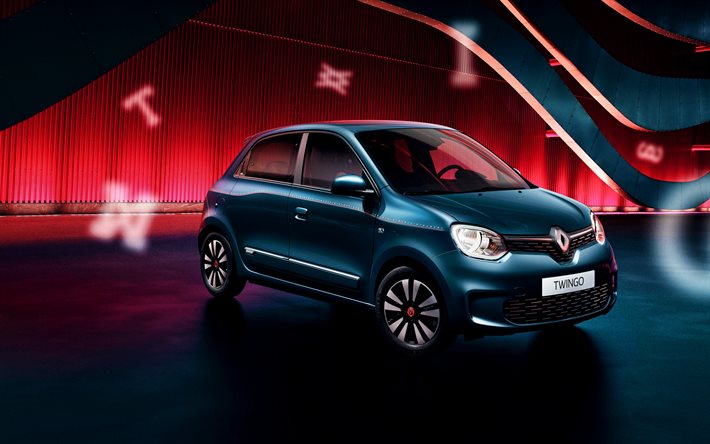 Renault Twingo, 4k, compact cars, 2020 cars, french cars, 2020 Renault Twingo, Renault