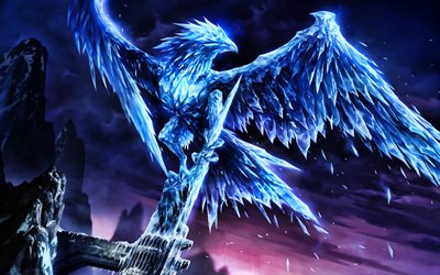 Anivia, MOBA, krigare, League of Legends, 2020 spel, Legends of Runeterra, konstverk, Anivia League of Legends