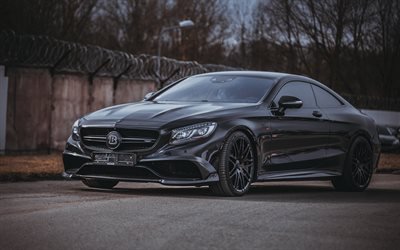 Brabus, tuning, Mercedes-Benz S63 Coupe, 2018 cars, supercars, Mercedes