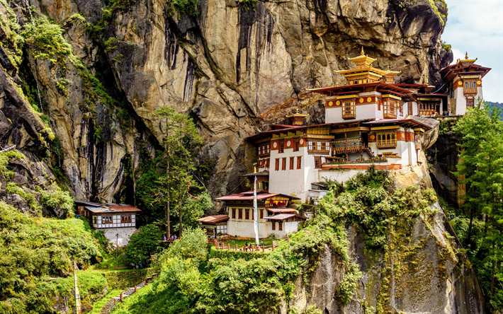 Taktsang Monastery, Bhutan, Buddhist monastery, Taktsang Palphug Monastery, rock monastery, Buddhism