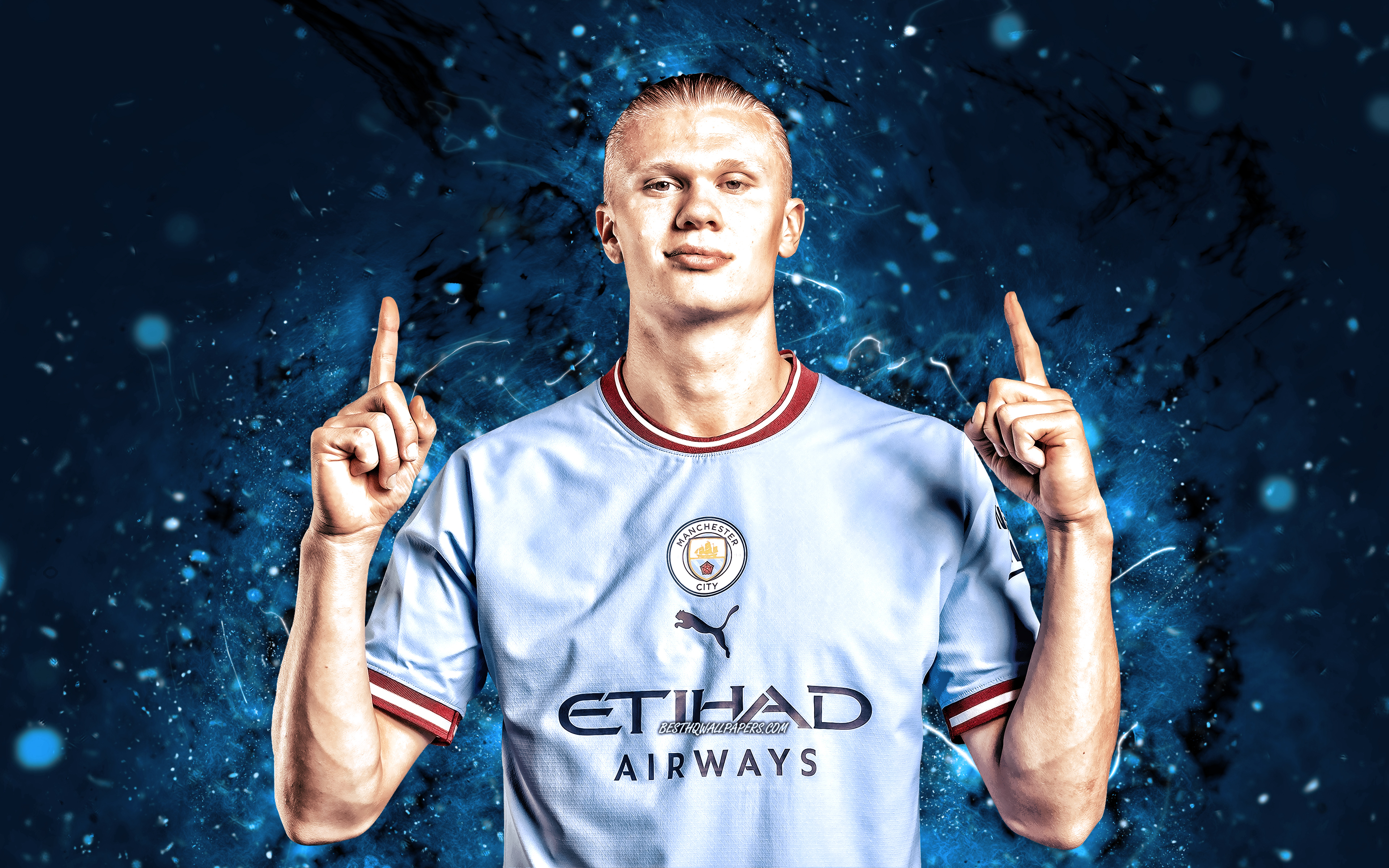 Haaland man city wallpaper 4k